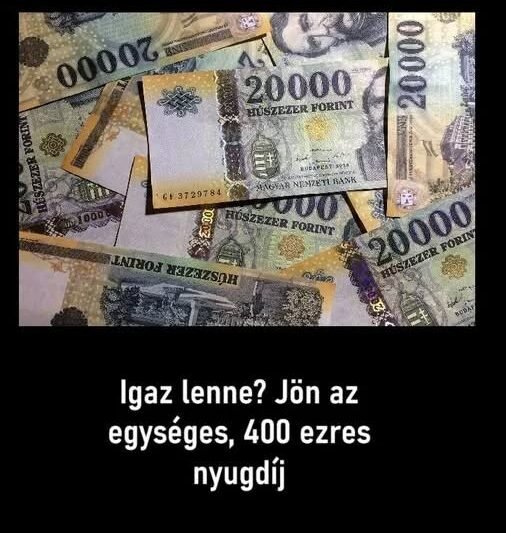 📢 Fontos bejelentés érkezett: egységes, 400 ezres nyugdíjról szólnak a hírek 👉 Részletek a hozzászólásokban