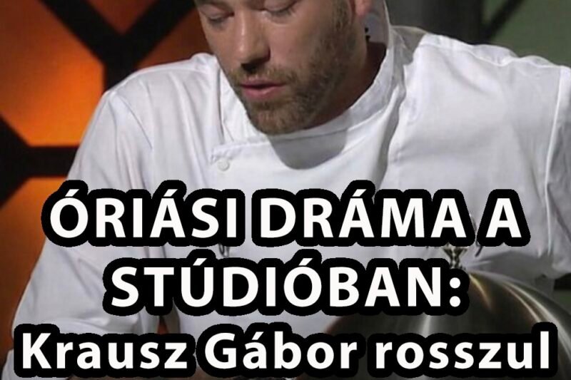 🚨 Váratlan pillanatok a stúdióban: Krausz Gábor rosszul lett a kamerák előtt 😮  A népszerű séf, Krausz Gábor, a Séfek séfe forgatásán került nehéz helyzetbe, amikor a felvételek közben hirtelen rosszul érezte magát. A stáb azonnal reagált, és rövid időre meg kellett szakítani a munkát.  Mi történt pontosan a kamerák előtt, és hogyan folytatódott a forgatás? 🤔  👇 A cikk a hozzászólásoknál!