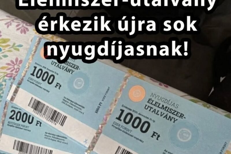 🎉 Friss hír! Élelmiszer-utalvány érkezik újra sok nyugdíjasnak 🍲