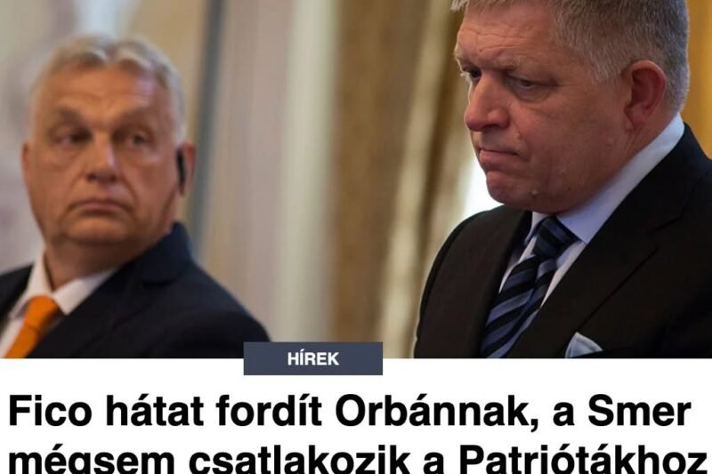 ⚡️ Fico hátat fordít Orbánnak?! 😳 Meglepő fordulat: a Smer mégsem csatlakozik a Patriótákhoz az EP-ben – ami most kiderült, sokakat sokkolt 💥  Mi állhat a háttérben, és mit jelent ez a jövőre nézve? 🤔  👇 Részletek a kommentekben 👇