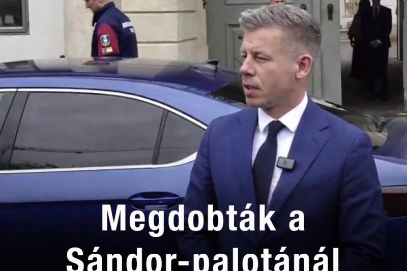 💥 BOTRÁNY a Sándor-palotánál! Megdobták a távozó Magyar Pétert – EZ történt utána, videón minden! 😱👇