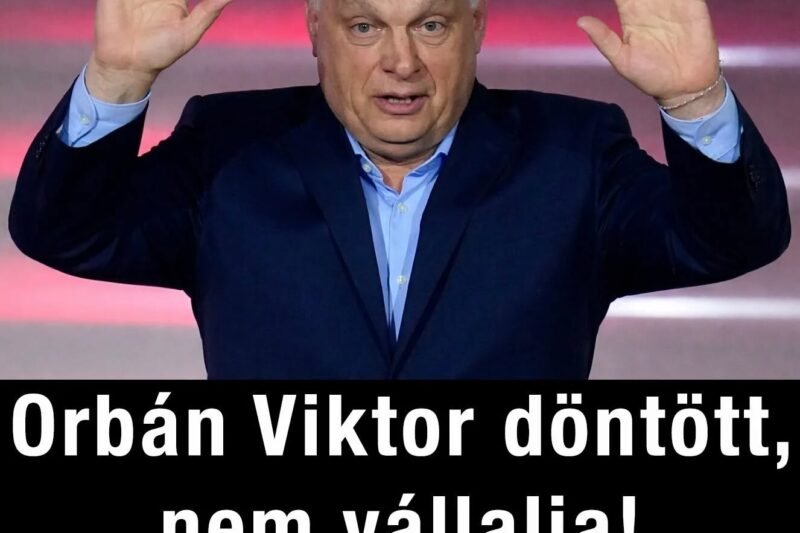 Orbán Viktor döntést hozott, és nem vállalja a felkínált lehetőséget.