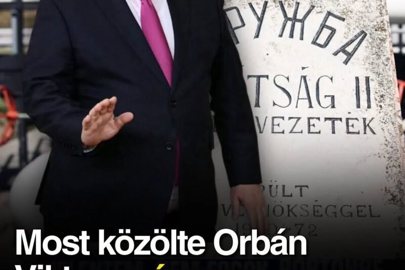 Orbán Viktor új bejelentést tett, amely fontos fejleményt jelent a politikai helyzetben.