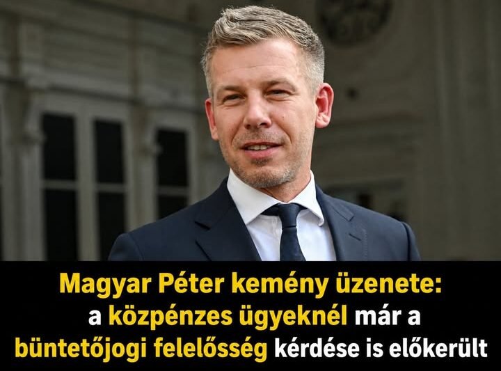 🔥 Magyar Péter éles kijelentést tett: a közpénzes ügyek kapcsán már a jogi felelősség kérdése is napirendre került! A megszólalás nagy visszhangot váltott ki, és újabb vitákat indított el a közéletben.
